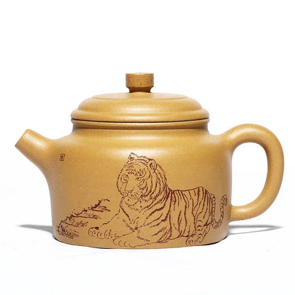 Golden Section Megaphone Bafangde Bell Pot, Zisha Teapot, Yixing Handmade Pot, Kung-Fu Teaware, Purple Clay Drinkware for Puer