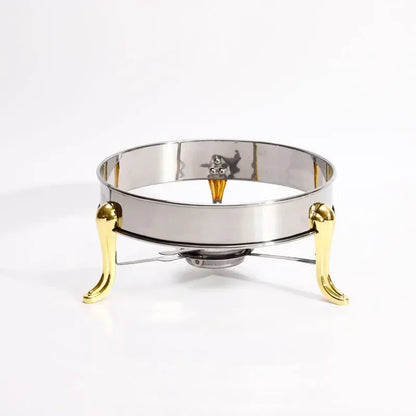 Golden Stainless Steel Alcohol Stove Household Commercial Removable Small Chafing Dish Solid Fuel Boiler Cooking Hot Pots