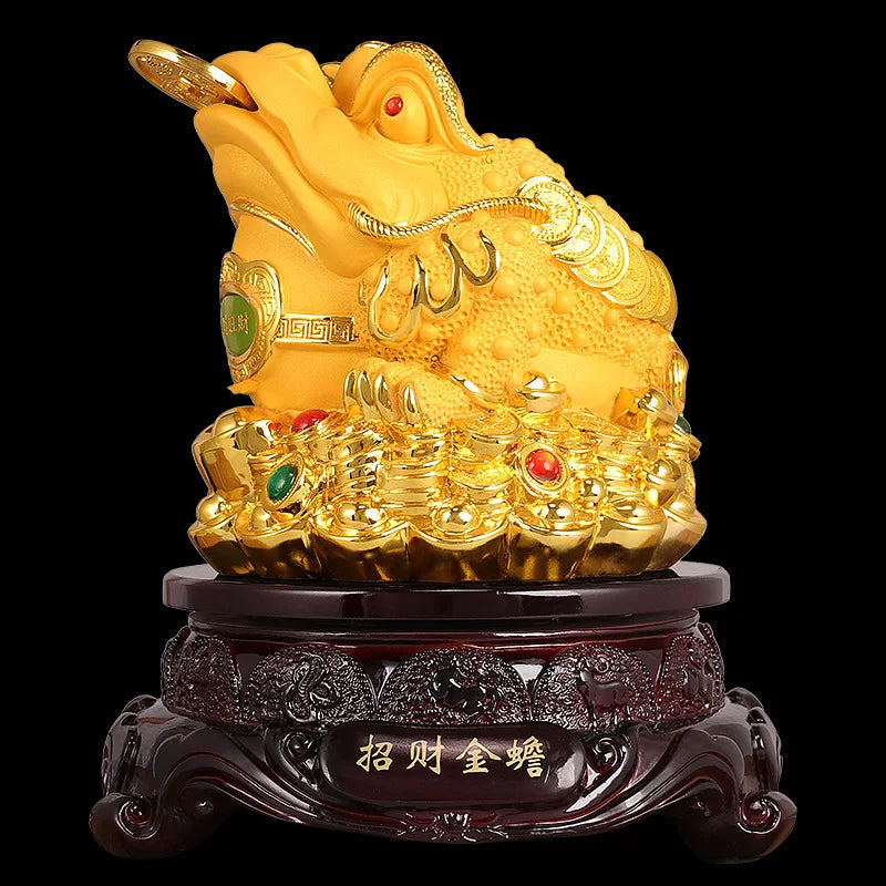 Golden Toad Decoration Lucky fortune Office Home decoration crafts home decorations Shop opening gifts