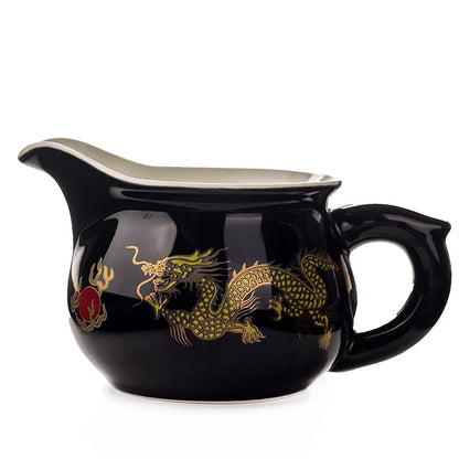 Golden dragon Gongdao Pot Kung Fu Tea Cup Set Mug Tea Set Teapot Chinese kettle Drankware Justice Cup Teapot Teaware