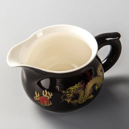 Golden dragon Gongdao Pot Kung Fu Tea Cup Set Mug Tea Set Teapot Chinese kettle Drankware Justice Cup Teapot Teaware