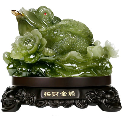 Golden toad Feng shui statue furnishing articles Lucky three feet toads and home decoration accessories household decoration