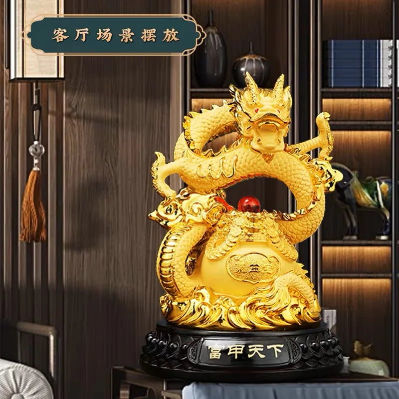 Good Omens Home SHOP Company gold Royal fortune Auspicious Dragon GOOD LUCK thriving business money Success FENG SHUI 50% OFF