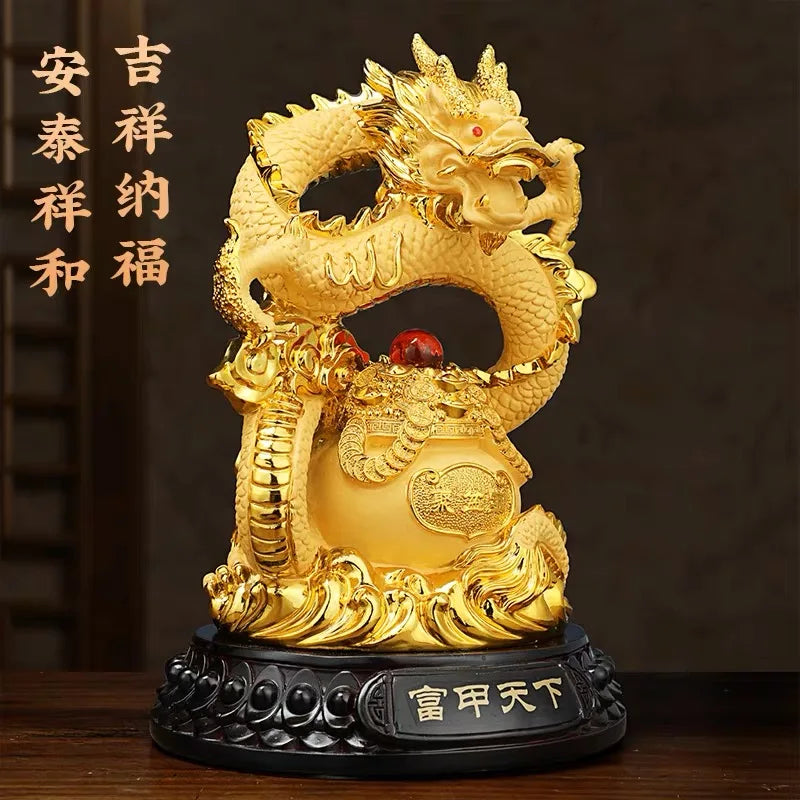 Good Omens Home SHOP Company gold Royal fortune Auspicious Dragon GOOD LUCK thriving business money Success FENG SHUI 50% OFF