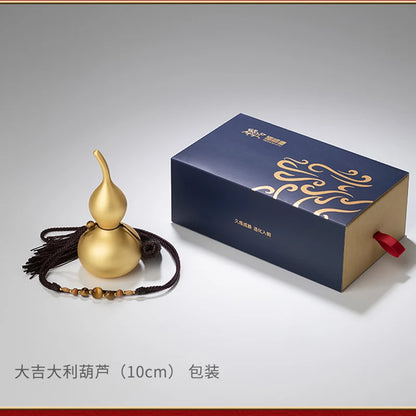 Good omens Good luck 24K gold-plated gourd copper HU LU Mascot Decorative hall company wall Auspicious Pendant bag Pendant