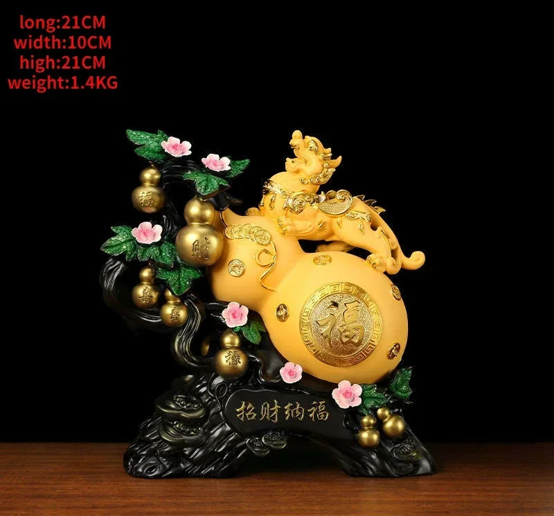 Gourd Brave Ornaments Attract Wealth Large Fortune House Living Room Wine Cooler TV Cabinet Home Decor