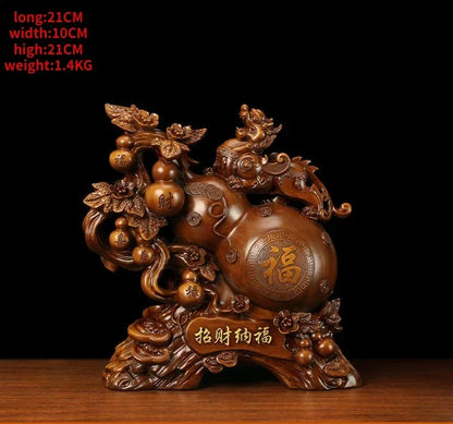 Gourd Brave Ornaments Attract Wealth Large Fortune House Living Room Wine Cooler TV Cabinet Home Decor