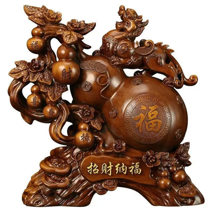 Gourd Brave Ornaments Attract Wealth Large Fortune House Living Room Wine Cooler TV Cabinet Home Decor
