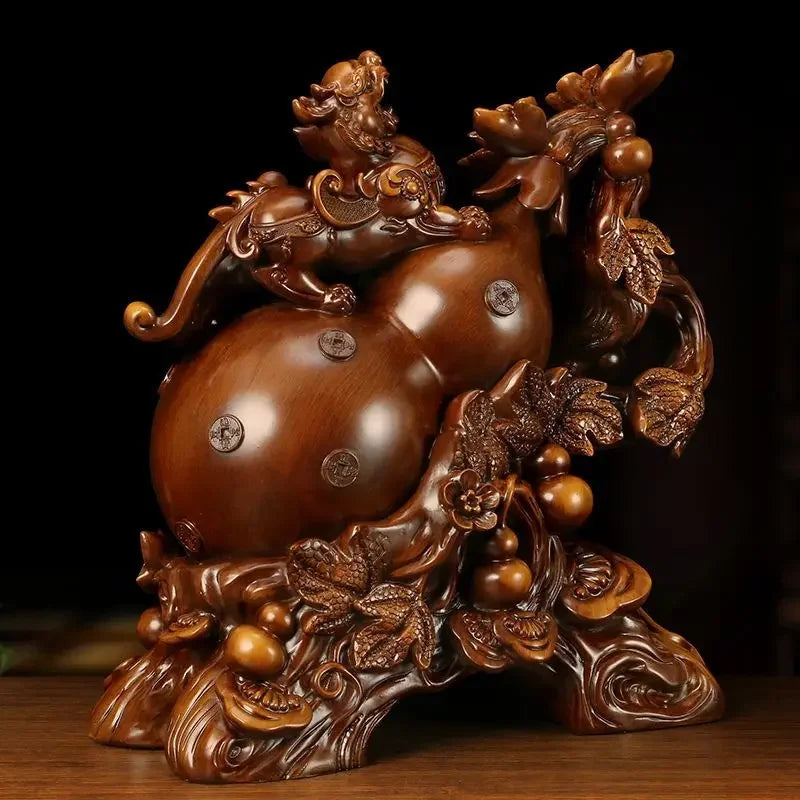 Gourd Brave Ornaments Attract Wealth Large Fortune Housewarming Living Room Wine Cooler TV Cabinet Home Decor