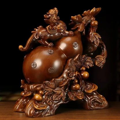 Gourd Brave Ornaments Attract Wealth Large Fortune Housewarming Living Room Wine Cooler TV Cabinet Home Decor