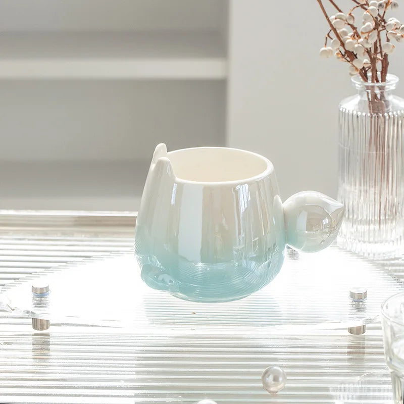 Gradual Fox Ceramic Mug Exquisite Pearl Glaze Coffee Cup for Coffee Cups Free Shipping Christmas Mugs Drinkware Unusual Tea Cup