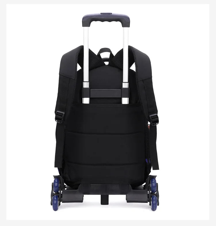 Graffiti Trolley Children School Bags Mochila Kid Backpacks With Wheel Trolley Luggage For Girls Boys backpack Backbag Schoolbag