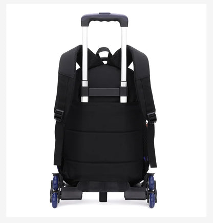 Graffiti Trolley Children School Bags Mochila Kid Backpacks With Wheel Trolley Luggage For Girls Boys backpack Backbag Schoolbag