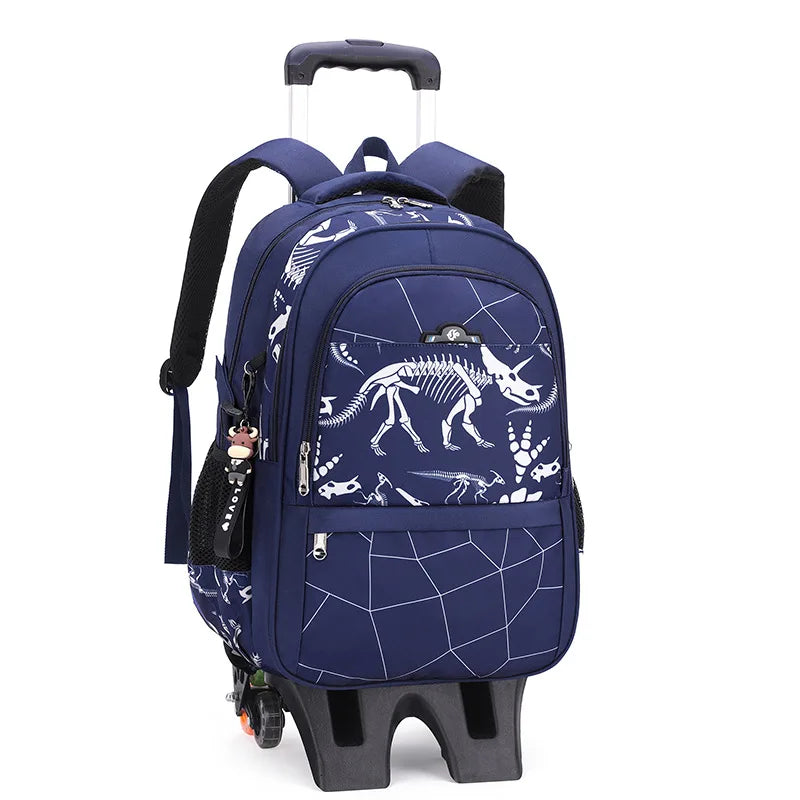 Graffiti Trolley Children School Bags Mochila Kid Backpacks With Wheel Trolley Luggage For Girls Boys backpack Backbag Schoolbag