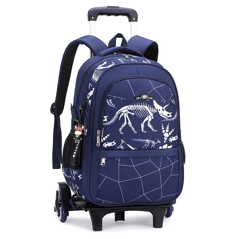 Graffiti Trolley Children School Bags Mochila Kid Backpacks With Wheel Trolley Luggage For Girls Boys backpack Backbag Schoolbag