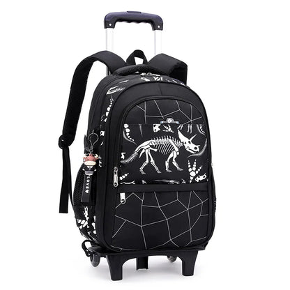 Graffiti Trolley Children School Bags Mochila Kid Backpacks With Wheel Trolley Luggage For Girls Boys backpack Backbag Schoolbag