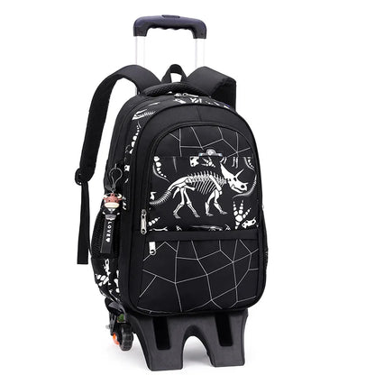 Graffiti Trolley Children School Bags Mochila Kid Backpacks With Wheel Trolley Luggage For Girls Boys backpack Backbag Schoolbag