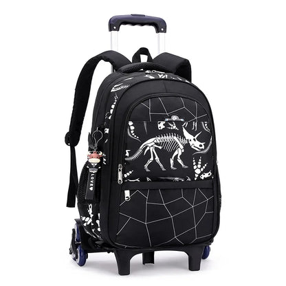 Graffiti Trolley Children School Bags Mochila Kid Backpacks With Wheel Trolley Luggage For Girls Boys backpack Backbag Schoolbag