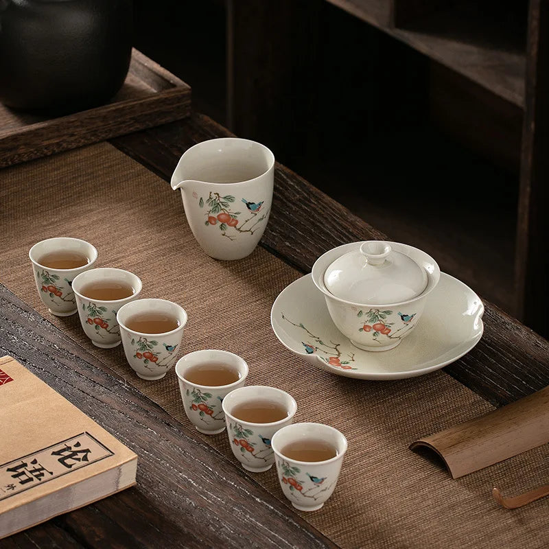 Grass and Wood Gray Gracked Glaze Small Teacup Single Ceramic Japanese Style Kung Fu Tea Master Cup Retro Tea Cup