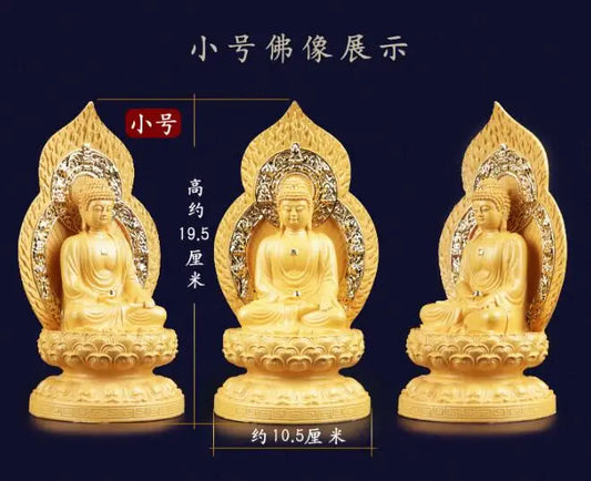 Greco-Buddhist HOME OFFICE efficacious Protection # Southeast Asia GOLDEN the Medicine Buddha statue-FREE SHIP