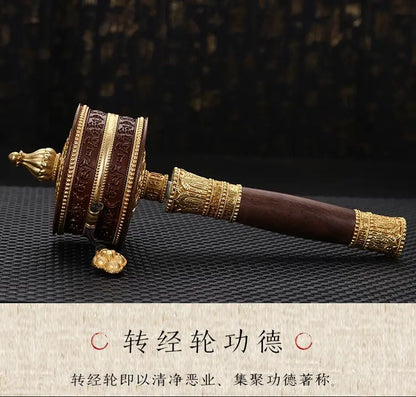 Greco-Buddhist Tibet Nepal India Temple Buddhism recite chant scriptures prayer Rotating wheel Buddhist scriptures ZUAN JING LUN