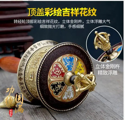 Greco-Buddhist Tibet Nepal Temple Buddhism the Brilliant Mantra of Six Words Blessing chant Turning Scripture Vajra prayer wheel