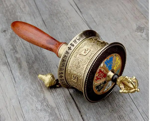 Greco-Buddhist Tibet Nepal Temple Buddhism the Brilliant Mantra of Six Words Blessing chant Turning Scripture Vajra prayer wheel