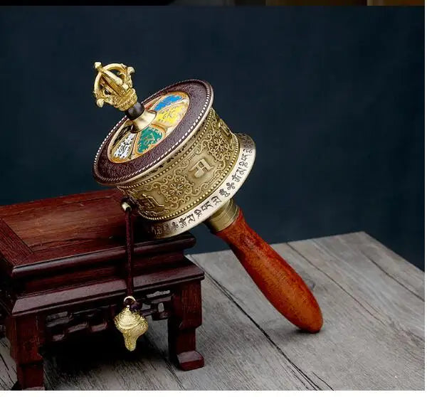 Greco-Buddhist Tibet Nepal Temple Buddhism the Brilliant Mantra of Six Words Blessing chant Turning Scripture Vajra prayer wheel