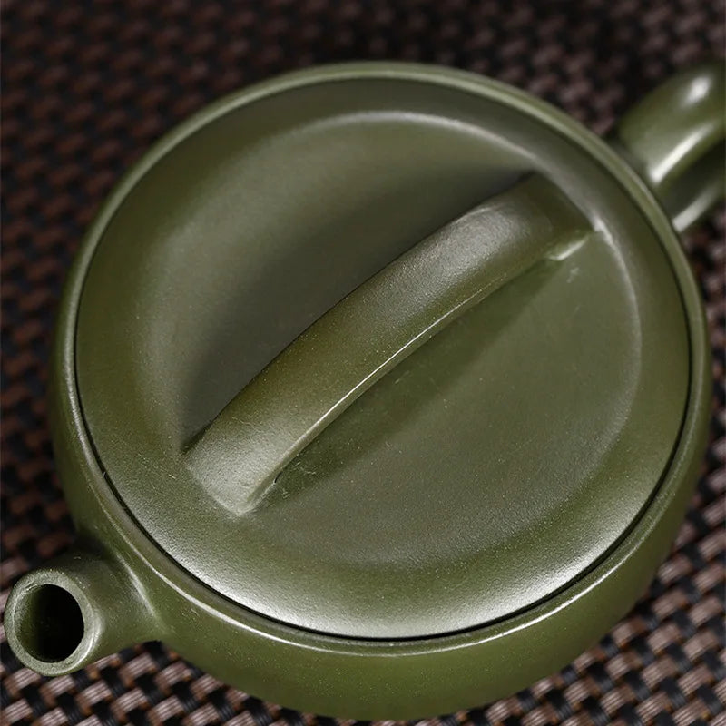Green Clay Large Mouth Purple Clay Pot Tea Set High-end Brocade Box Packaging