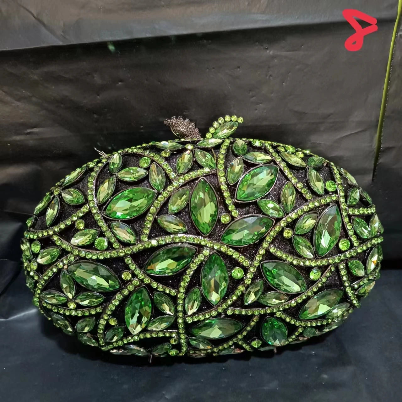 Green Yellow Elegant Hollow Out Clutch Woman Diamond Birthday Evening Purse Wedding Bridal Clutches Bags Party Crystal Handbag