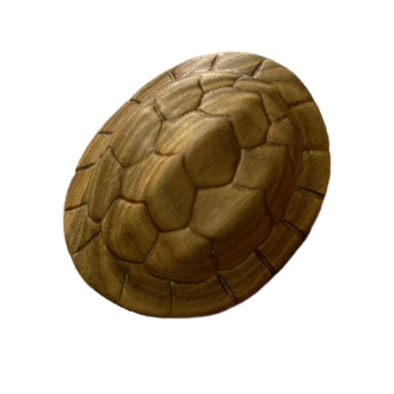 Green sandalwood carving copper money rich turtle shell decoration piece play hand  piece home decoration creative crafts