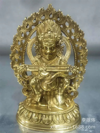 Grosir Patung Buddha Tantrik Mahagala Langit Hitam Dua Lengan Perunggu