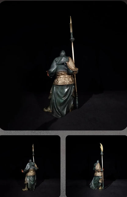 Guan Gong China God of wealth Guanyu Colour Bronze Statues Figurine Sculpture Home Decor