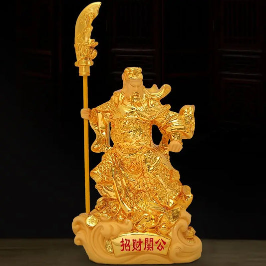 Guan Gong Decoration Guan Gong Statue Wu Cai Shen Ye Buddha Statue Zhao Cai Crafts Furniture TV Cabinet Xuan Guan Decoration