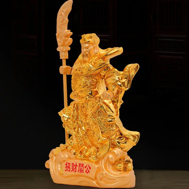 Guan Gong Decoration Guan Gong Statue Wu Cai Shen Ye Buddha Statue Zhao Cai Crafts Furniture TV Cabinet Xuan Guan Decoration