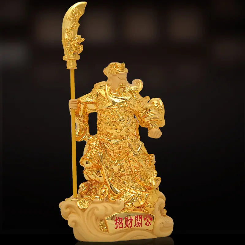 Guan Gong Decoration Guan Gong Statue Wu Cai Shen Ye Buddha Statue Zhao Cai Crafts Furniture TV Cabinet Xuan Guan Decoration