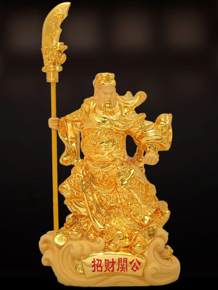 Guan Gong Decoration Guan Gong Statue Wu Cai Shen Ye Buddha Statue Zhao Cai Crafts Furniture TV Cabinet Xuan Guan Decoration