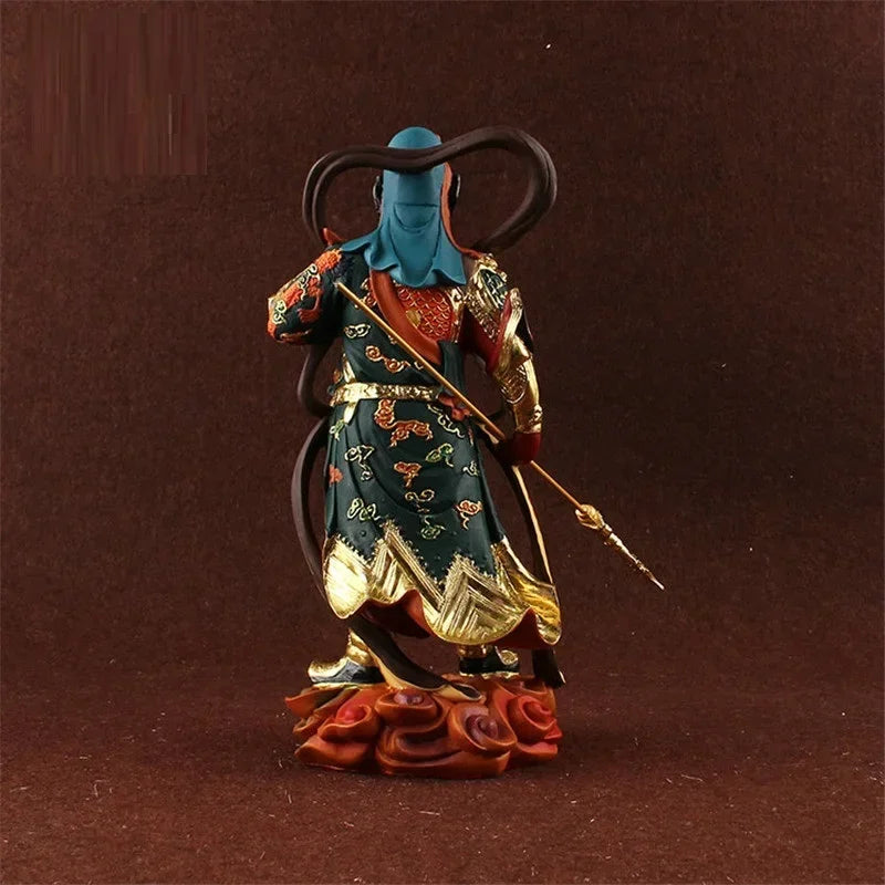 Guan Yu Sculptures Sangharama Bodhisattva Resin Painting Buddha Statues Dharma Wealth Room Home Decor