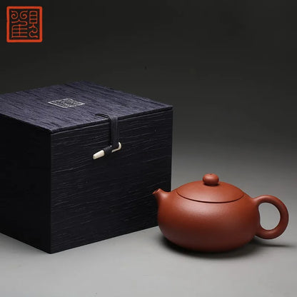 Guanfu Museum Big Xi Shi Purple Sand Teapot Descending Slope Mud Classic Real Purple Sand Teapot Iron Guanyin Pu'er Oolong Tea 2