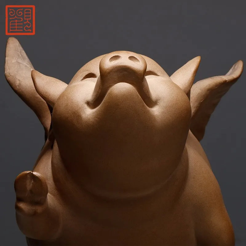 Guanfu Museum Brilliant Taiwan Ironstone Creative Crafts Study Antique Shelf Furnishings Zen Tea Ornaments Holiday Gift to Give