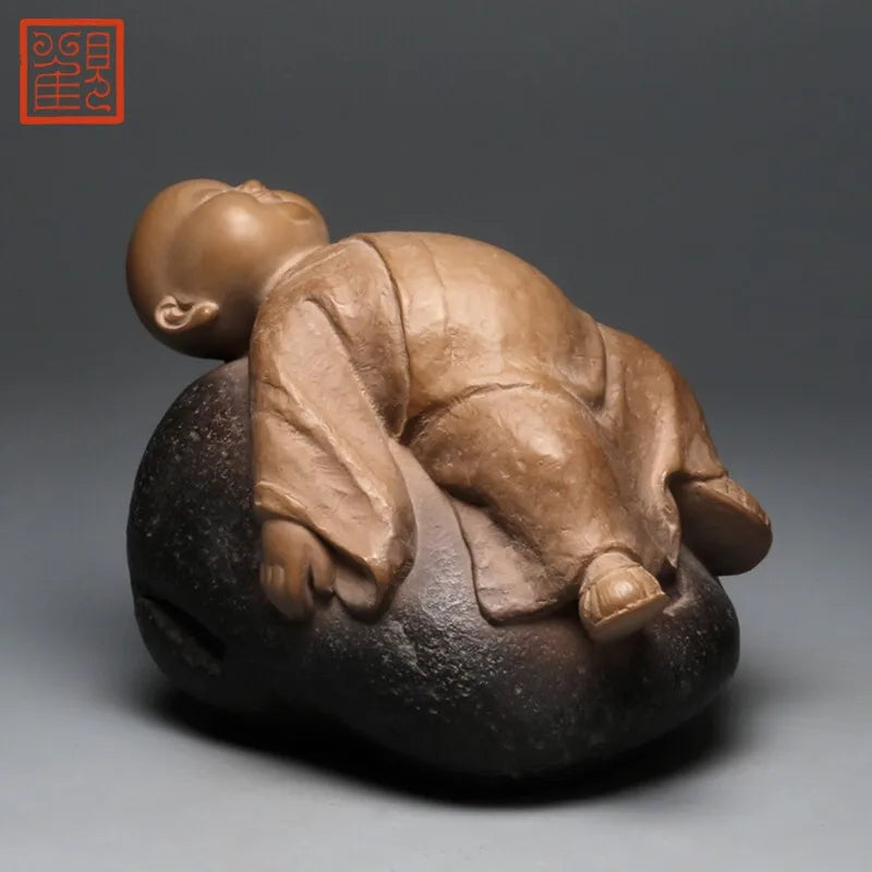 Guanfu Museum Decoration Taiwan Ironstone Free Creative Crafts Study Antique Shelf Decoration Tea Ornaments Holiday Gift to Give