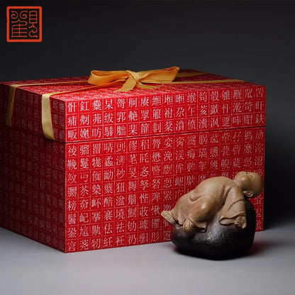 Guanfu Museum Decoration Taiwan Ironstone Free Creative Crafts Study Antique Shelf Decoration Tea Ornaments Holiday Gift to Give
