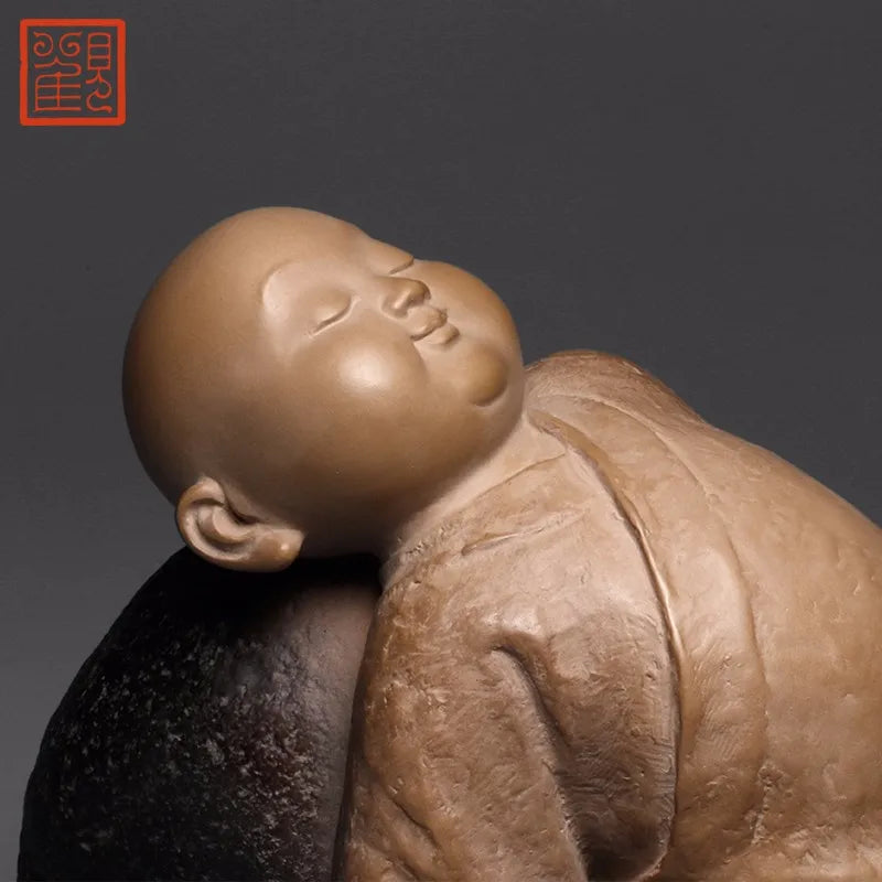Guanfu Museum Decoration Taiwan Ironstone Free Creative Crafts Study Antique Shelf Decoration Tea Ornaments Holiday Gift to Give