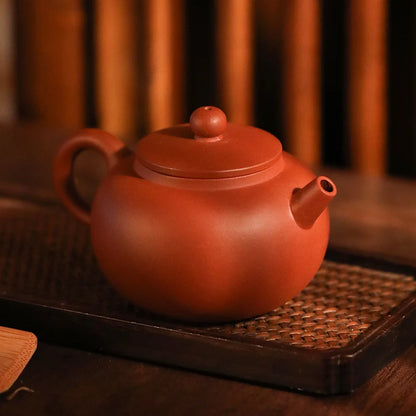 Guanfu Museum HR Zisha Teapot Yixing Plain Cement Real Zisha Zisha Teapot Oolong Tea Tieguanyin Pu'er Teapot Kung Fu Teapot Tea