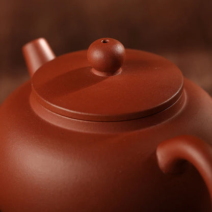 Guanfu Museum HR Zisha Teapot Yixing Plain Cement Real Zisha Zisha Teapot Oolong Tea Tieguanyin Pu'er Teapot Kung Fu Teapot Tea