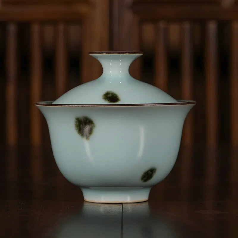Guanfu Museum Highly Recommended Guanfu Dudu Series-Longquan Celadon Official Longquan Celadon Feiqing Tea Cup Office Water Cup