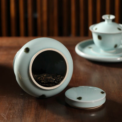Guanfu Museum Highly Recommended Guanfu Dudu Series-Longquan Celadon Official Longquan Celadon Feiqing Tea Cup Office Water Cup