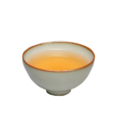 Guanfu Museum Longquan Official Glaze Tea Master Cup Purple Mouth Iron Foot Enameled Cast Iron Thick Pu'er Ice Crack Tea Bowl Gr