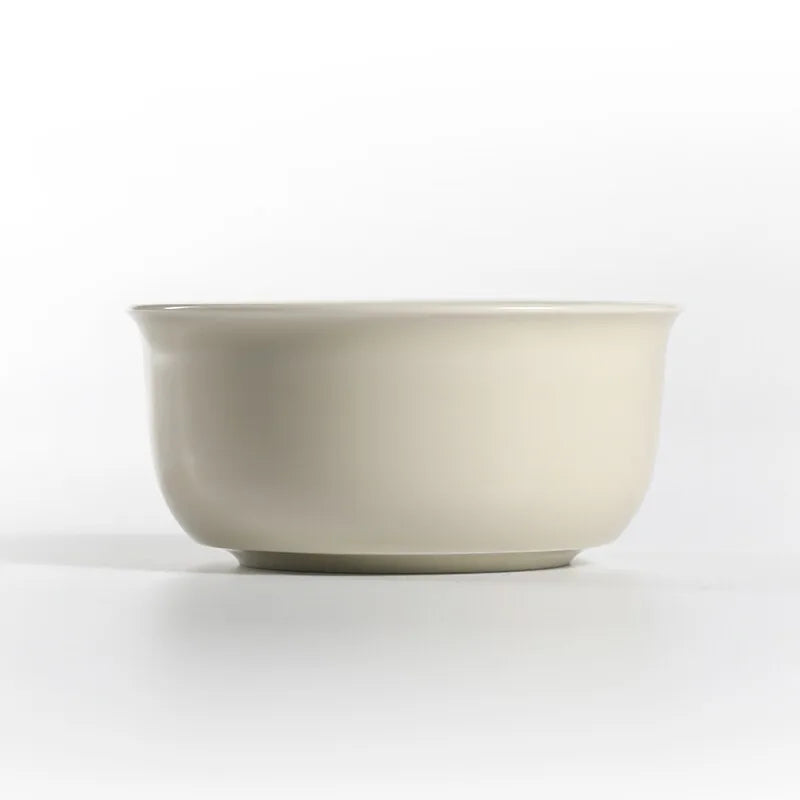 Guanfu Museum Recommended Ding Ware Series Master Cup White Porcelain Tea Cup Carved Flower Print Handmade Tea Cup Single Cup Ku