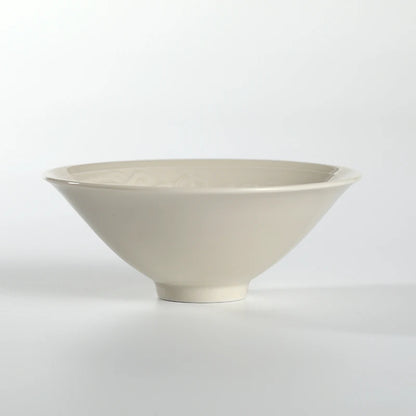 Guanfu Museum Recommended Ding Ware Series Master Cup White Porcelain Tea Cup Carved Flower Print Handmade Tea Cup Single Cup Ku